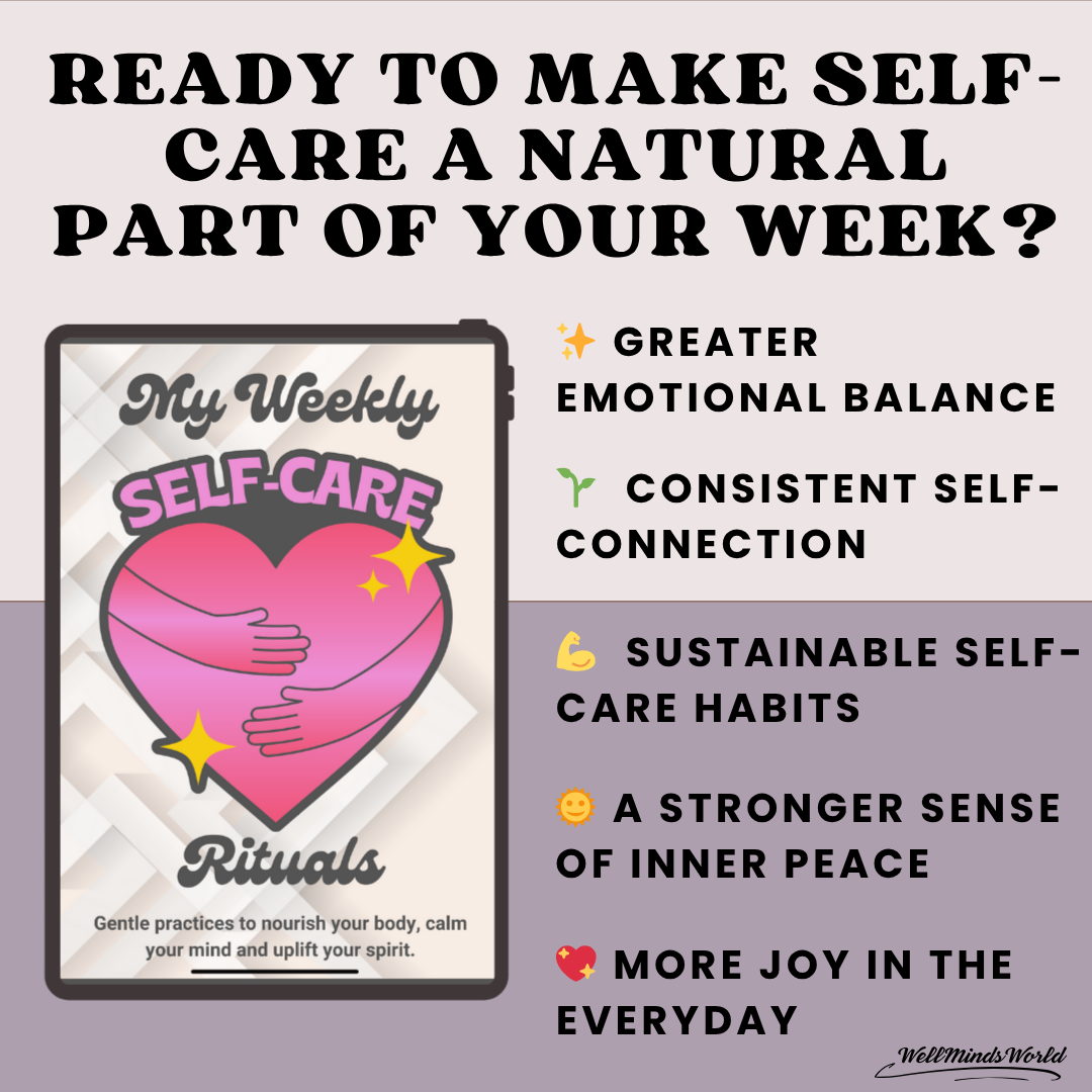 Self-care tracker designed to promote mental clarity, relaxation, and personal growth