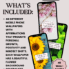 Phone background with uplifting quotes and affirmations for mental well-being