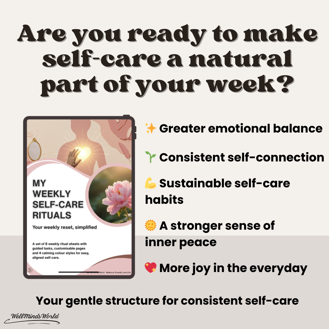 shop 4 my weekly self-care rituals digital printable tracking sheets