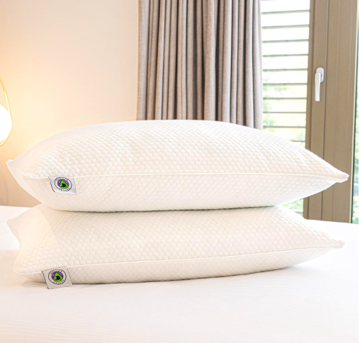 Start adjusting to daylight saving time early with this Martian Dreams® Hybrid Pillow Microfibre & Shredded Memory Foam Fill | 2 Pack | Medium Firmness, Hypoallergenic (50x75cm), Relieves Neck and Shoulder Pain