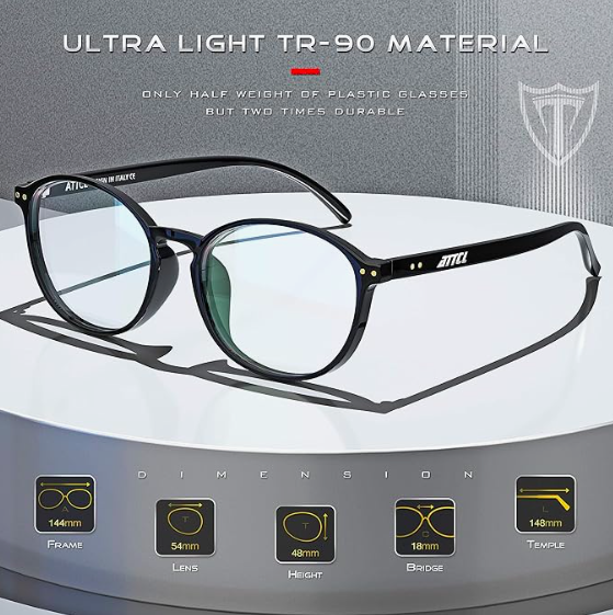 adjust to daylight saving time using these ATTCL Unisex Blue Light Blocking Glasses Women Men for Reduce Headache Anti Eye Fatigue