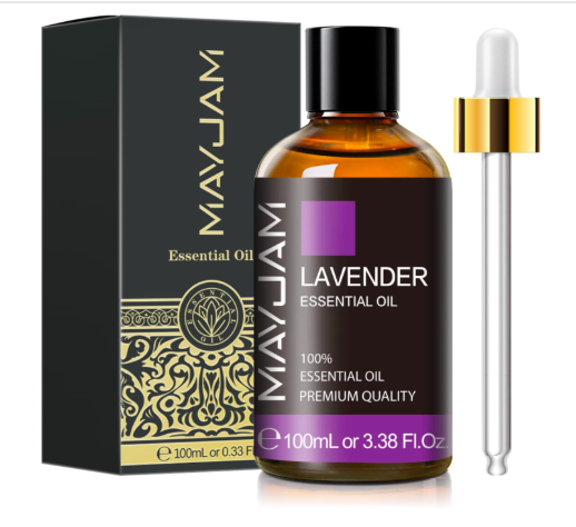MAYJAM Lavender Essential Oils 100ML, Lavender Oil for Diffuser, Humidifier, DIY, Home, Office for adjusting to daylight saving time easily