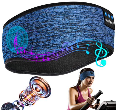 MUSICOZY Sleep Headphones Headband Bluetooth Soft Headphones for Sleeping & Sport to practice self-care routines
