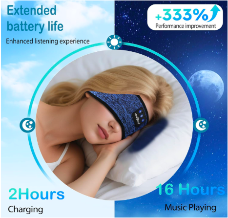 MUSICOZY Sleep Headphones Headband Bluetooth Soft Headphones for Sleeping & Sport to practice self-care routines