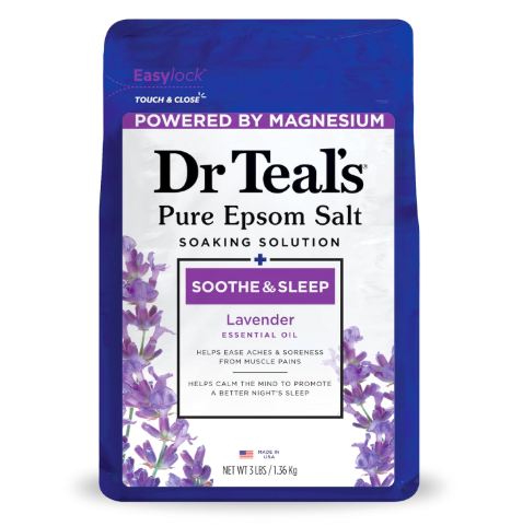 Dr Teal's Epsom Salts Lavender for self-care routines