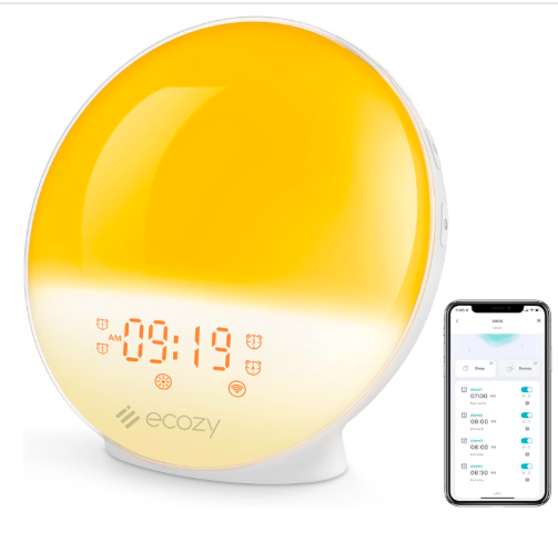ecozy Sunrise Alarm Clock to help with daylight saving time