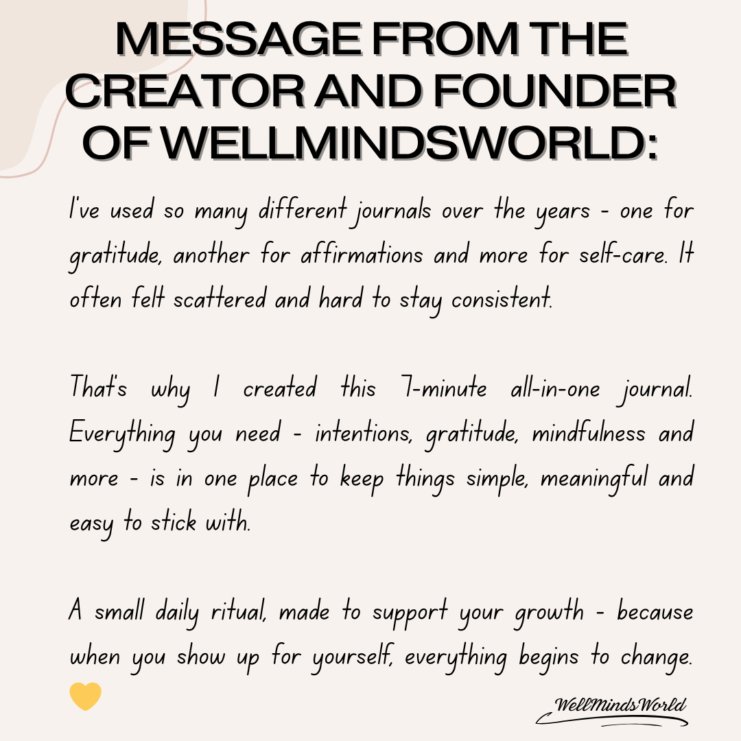 Digital journal mockup with soft, modern layout for personal growth and mindfulness practices.