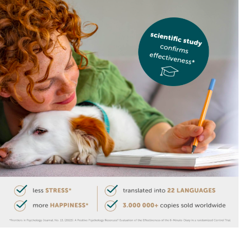 6-Minute Diary for practicing gratitude mindset