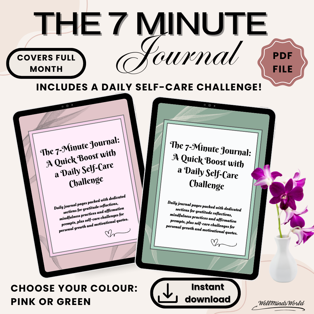 All-in-one printable journal for personal development and wellness tracking.