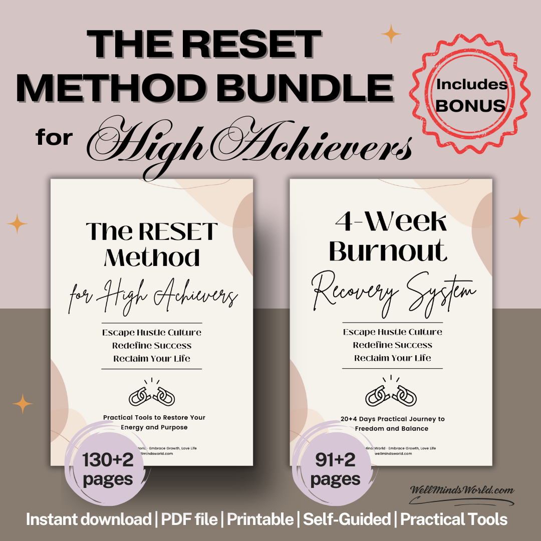 The RESET Method Bundle - High achiever burnout recovery system and practical framework