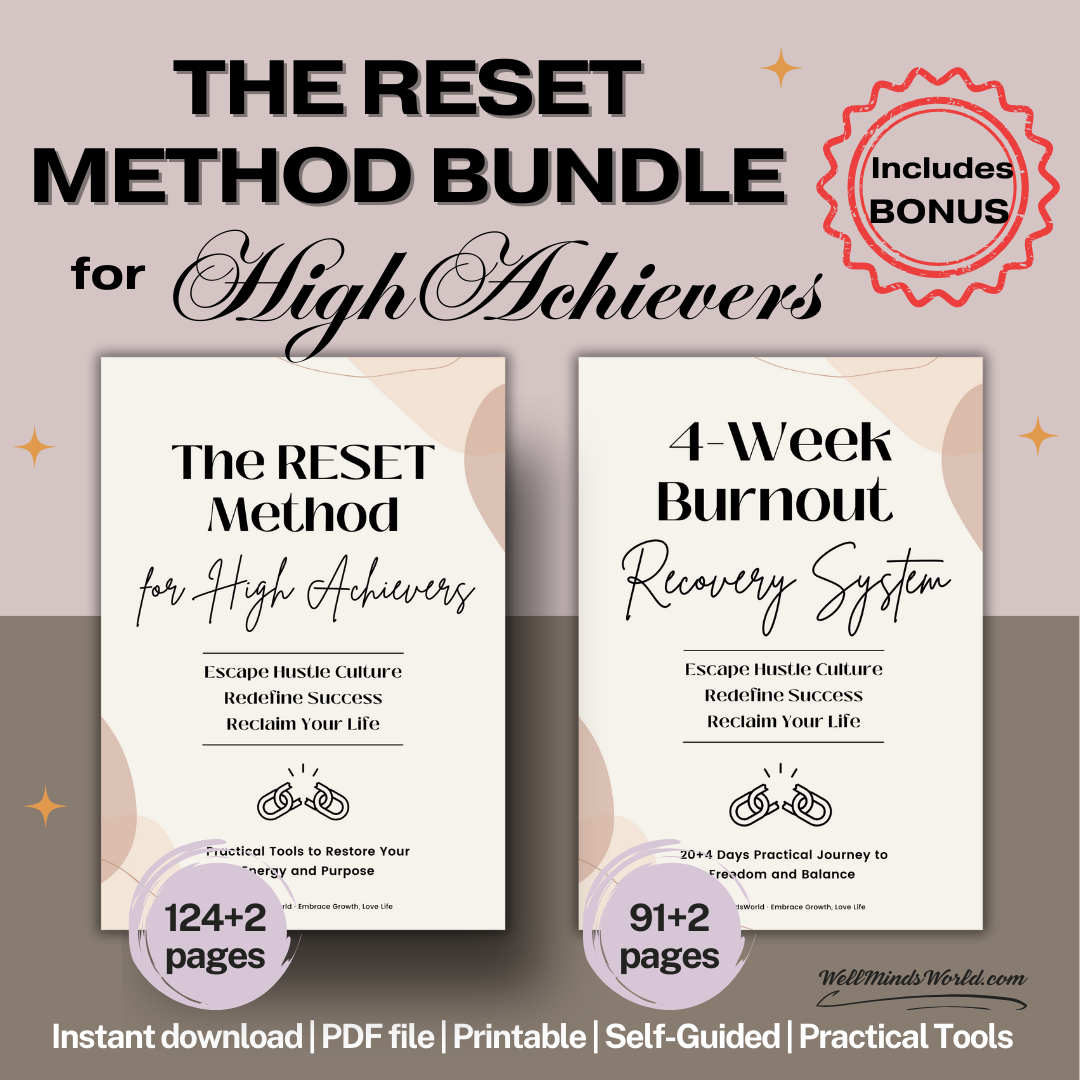 The RESET Method Bundle - High achiever burnout recovery system and practical framework