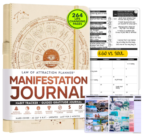 Manifestation Journal - 5 Minute Manifesting & Self Care Journal for limiting beliefs