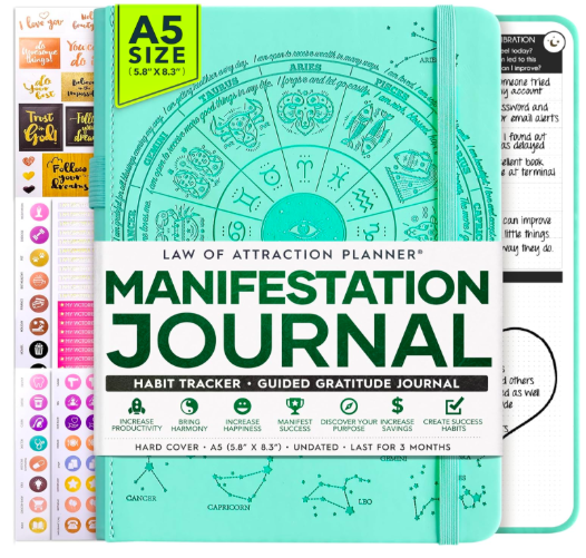 Manifestation Journal - 5 Minute Manifesting & Self Care Journal for limiting beliefs