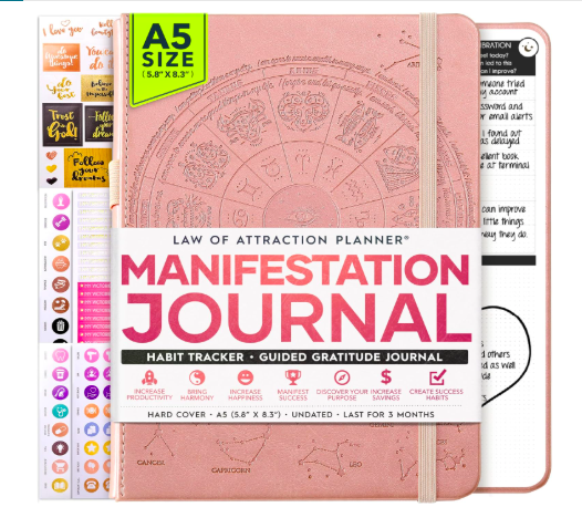 Manifestation Journal - 5 Minute Manifesting & Self Care Journal for limiting beliefs