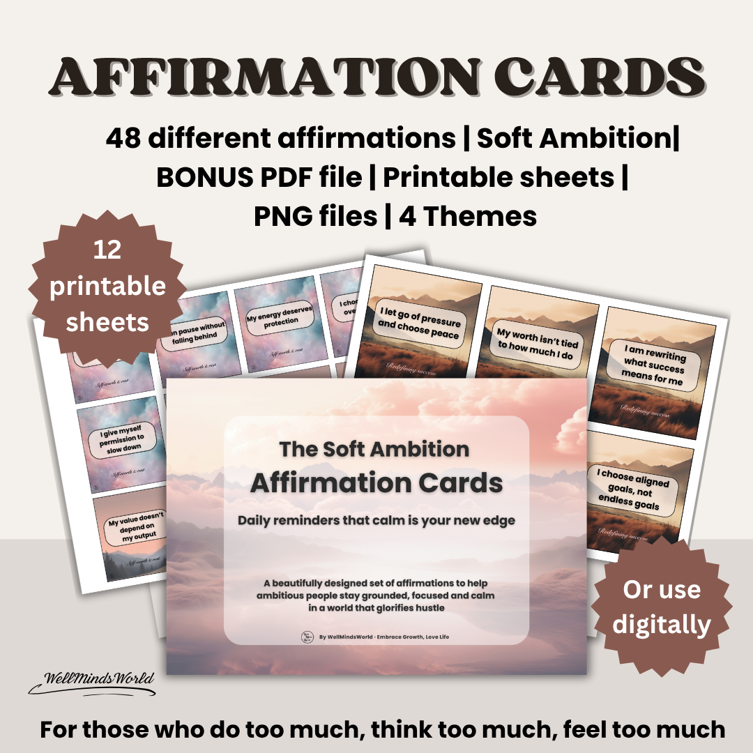 shop cover 1 The Soft Ambition Affirmation Cards